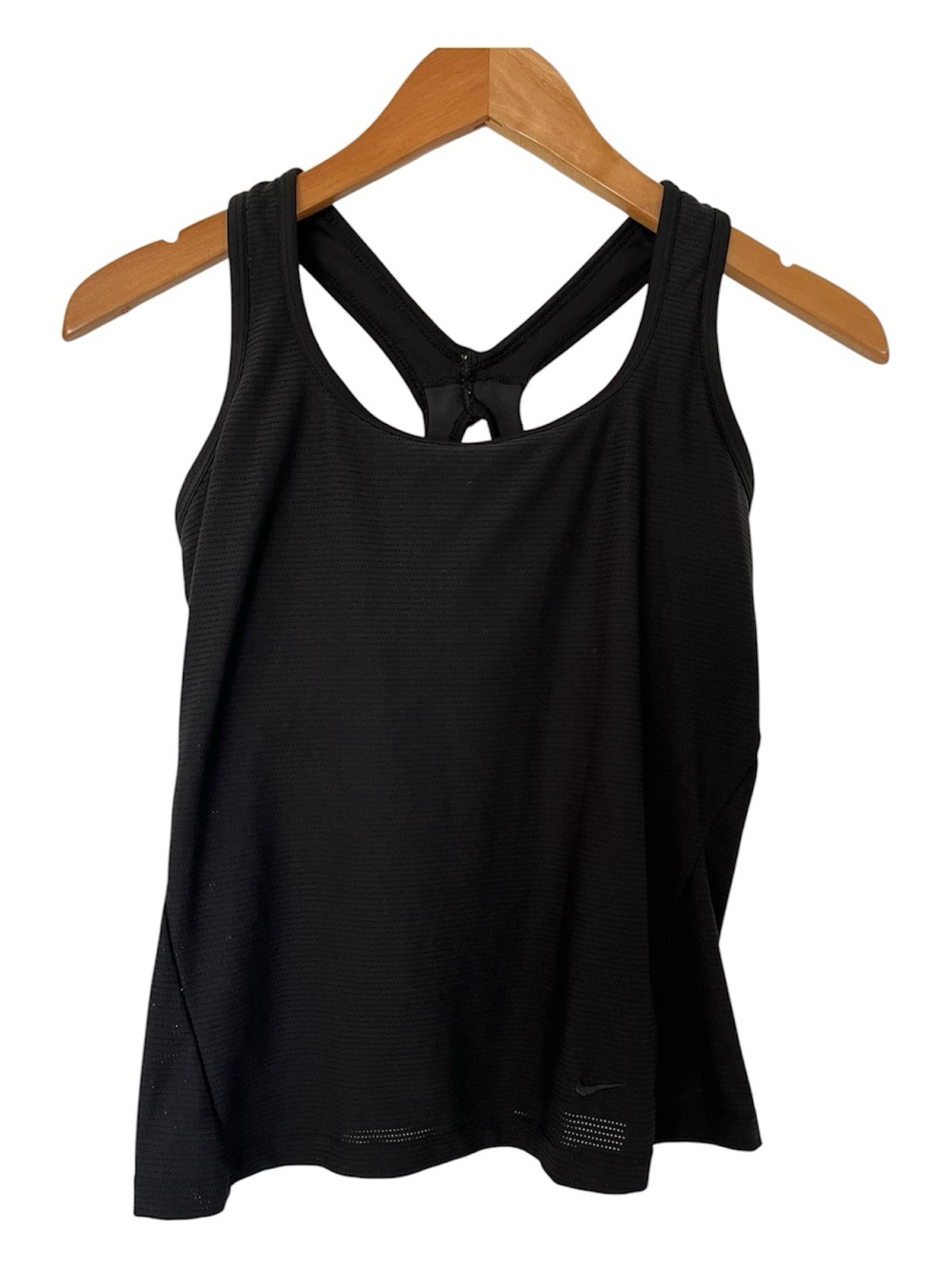 Nike Black Racerback Support Tank with Built-in Bra